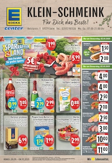 Coca Cola im E center Prospekt "Aktuelle Angebote" mit 28 Seiten (Lünen)