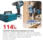 Coffret Perceuse Visseuse 18 V Nue - Makita - Rural Master à Orléans Coffret Perceuse Visseuse 18 V Nue - Makita en promo chez Rural Master Orléans à 114,90 €