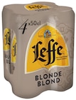 Leffe blonde - LEFFE en promo chez Carrefour Aulnay-sous-Bois à 4,55 €