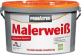 Malerweiß im Angebot bei Globus-Baumarkt in Recklinghausen Malerweiß Angebote von Primaster bei Globus-Baumarkt Recklinghausen für 29,00 €