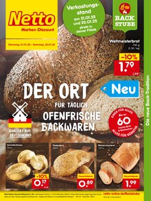 Brötchen im Netto Marken-Discount Prospekt "DER ORT MIT ÜBER 60 OFENFRISCHEN BACKWAREN." mit 4 Seiten (Koblenz)