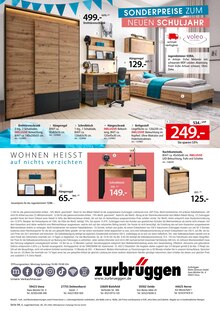 Kleiderschrank im aktuellen Zurbrüggen Prospekt (Paderborn) Kleiderschrank im Zurbrüggen Prospekt "SONDERPREISE ZUM NEUEN SCHULJAHR!" mit 4 Seiten (Paderborn)