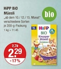 BiO Müesli von HiPP im aktuellen V-Markt Prospekt für 2,29 €