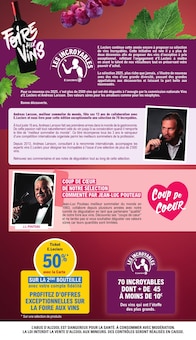Prospectus E.Leclerc de la semaine "FOIRE AUX VINS" avec 2 pages, valide du 27/09/2025 au 11/10/2025 pour Rouen et alentours