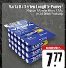 Batterien Longlife Power Angebote von Varta bei EDEKA Bergisch Gladbach für 7,77 €