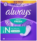 Slipeinlagen Daily Protect oder Slipeinlagen Daily Fresh von Always im aktuellen REWE Prospekt