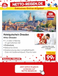 Discounter Reisen im Netto Marken-Discount Prospekt "Aktuelle Angebote" auf Seite 58