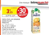 Promo 100% pur jus orange sans pulpe à 2,27 € dans le catalogue Intermarché à Les Attaques