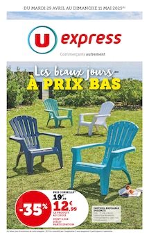 Prospectus U Express de la semaine "U Express" avec 1 pages, valide du 29/04/2025 au 11/05/2025 pour Grand-Fougeray et alentours