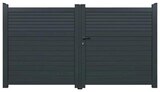 Brico Dépôt Geispolsheim - Promo Portail aluminium gris anthracite "Vento" - L. 3 m x H. 1,60 m Promo Portail aluminium gris anthracite "Vento" - L. 3 m x H. 1,60 m à 799,00 € dans le catalogue Brico Dépôt à Geispolsheim