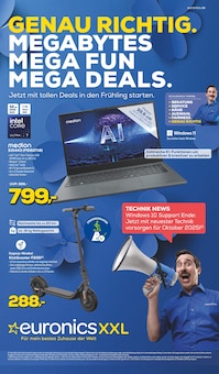EURONICS Prospekt GENAU RICHTIG. mit 8 Seiten