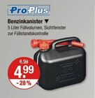 Benzinkanister von ProPlus im aktuellen V-Markt Prospekt für 4,99 €