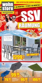 Gartenmöbel im wohnstore Westermann Prospekt in Gütersloh Aktueller wohnstore Westermann Prospekt mit Gartenmöbel, "SSV RÄUMUNG", Seite 1