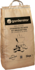 MIX BRIQUETTES ET CHARBON DE BOIS 5kg - GARDENSTAR en promo chez Auchan Hypermarché Nice à 8,99 €