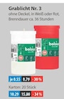 Grablicht Nr. 3 Weiß von Bolsius im aktuellen V-Markt Prospekt für 0,55 €