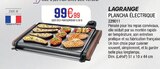 Plancha Électrique - LAGRANGE - Extra à Villeurbanne Plancha Électrique - LAGRANGE en promo chez Extra Villeurbanne à 99,99 €