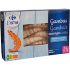 Gambas sauvages entières crues surgelées - CARREFOUR EXTRA en promo chez Carrefour Reims à 21,99 €