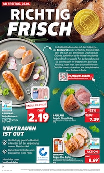 Bratwurst im Kaufland Prospekt "Aktuelle Angebote" mit 59 Seiten (Düsseldorf)