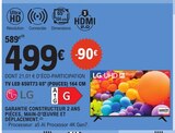 TV Led 65UT73 65" (pouces) 164 cm - Lg en promo chez E.Leclerc Nancy à 499,00 €