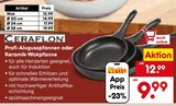 Profi-Alugusspfannen Angebote von Ceraflon bei Netto Marken-Discount Herten für 9,99 €