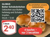 Aktuelles Butter-Schokobrötchen Angebot bei GLOBUS in Braunschweig ab 2,40 €
