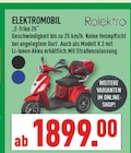 ELEKTROMOBIL "E-Trike 25" im Angebot bei Marktkauf in Essen ELEKTROMOBIL "E-Trike 25" Angebote von Rolektro bei Marktkauf Essen für 1.899,00 €
