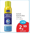 Schuh Deo von Dr. Scholl's für 2,99 € bei budni im Angebot Schuh Deo von Dr. Scholl's im aktuellen budni Prospekt