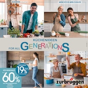 Aktueller Zurbrüggen Delmenhorst Prospekt "KÜCHENIDEEN FOR ALL GENERATIONS" mit 64 Seiten