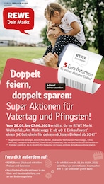 REWE Prospekt für Weißenfels mit 37 Seiten REWE Prospekt für Weißenfels: "Dein Markt", 37 Seiten, 26.05.2025 - 31.05.2025