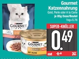 Katzennahrung Gold, Perle oder A la Carte von Gourmet im aktuellen EDEKA Prospekt für 0,49 €