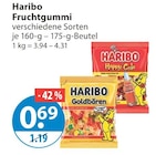 Fruchtgummi Angebote von Haribo bei V-Markt Kaufbeuren für 0,69 €