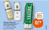 Aktuelles Pilsener Veltins oder Krombacher Angebot bei tegut in Germering ab 0,79 €