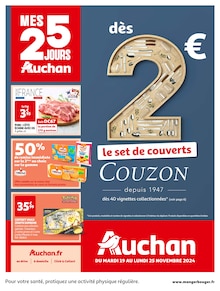 Prospectus Auchan Hypermarché de la semaine "MES 25 JOURS Auchan" avec 1 pages, valide du 19/11/2024 au 25/11/2024 pour Fontaine et alentours