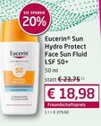 Post Apotheke Kassel - Sun Hydro Protect Face Sun Fluid LSF 50+ Angebot im Prospekt Sun Hydro Protect Face Sun Fluid LSF 50+ bei Post Apotheke im Kassel Prospekt für 18,98 €