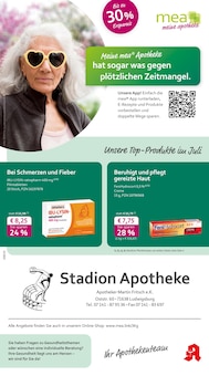 Aktueller mea - meine apotheke Prospekt "Unsere Juli-Angebote" Seite 1 von 4 Seiten für Ludwigsburg