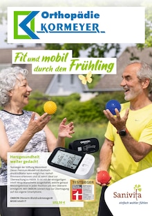 Orthopädie Kormeyer GmbH Prospekt Fit und mobil durch den Frühling mit  Seiten in Versmold und Umgebung