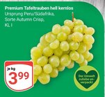 Aktuelles Premium Tafeltrauben hell kernlos Angebot bei GLOBUS in Bochum ab 3,99 €