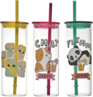 Verre avec paille - Maxi Bazar Verre avec paille à 5,99 € dans le catalogue Maxi Bazar