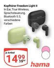 Aktuelles Kopfhörer Freedom Light II Angebot bei GLOBUS in Siegen (Universitätsstadt) ab 14,99 €