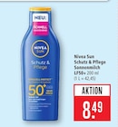 Sun Schutz & Pflege Sonnenmilch LF50+ Angebote von Nivea bei Marktkauf Waiblingen für 8,49 €
