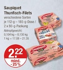 Thunfisch-Filets von Saupiquet für 2,22 € bei V-Markt im Angebot Thunfisch-Filets von Saupiquet im aktuellen V-Markt Prospekt