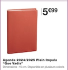 Agenda 2024/2025 Plain Impala - Quo Vadis en promo chez Monoprix Nanterre à 5,99 €