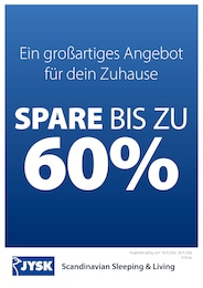 Möbel & Einrichtung Prospekt von JYSK in Großschirma Aktueller JYSK Möbel & Einrichtung Prospekt für Großschirma: SALE mit 1} Seite, 18.10.2026 - 28.11.2026