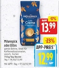 ganze Bohne von Mövenpick für 12,99 € bei E center im Angebot ganze Bohne von Mövenpick im aktuellen E center Prospekt