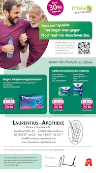 Aktueller mea - meine apotheke Prospekt (Mainaschaff, 4 Seiten zum blättern mea - meine apotheke Prospekt Unsere September-Angebote mit 4 Seiten