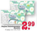 Toilettenpapier Kamille Angebote von Regina bei E center Mainz für 2,99 €