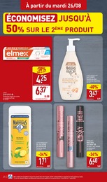 Prix et réduction Mascara dans le prospectus Aldi en cours Offre Mascara dans le catalogue Aldi du moment à la page 24