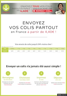 Prospectus Relais Colis à Mornant, "Envoyez vos colis partout en France", 1 page de promos valables du 01/01/2024 au 31/12/2024