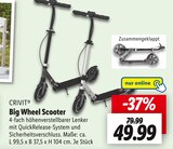 Big Wheel Scooter Angebote von CRIVIT bei Lidl Bonn für 49,99 €