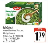 nah und gut Sehmatal-Cranzahl - Spinat Angebot im Prospekt Spinat bei nah und gut im Sehmatal-Cranzahl Prospekt für 1,79 €